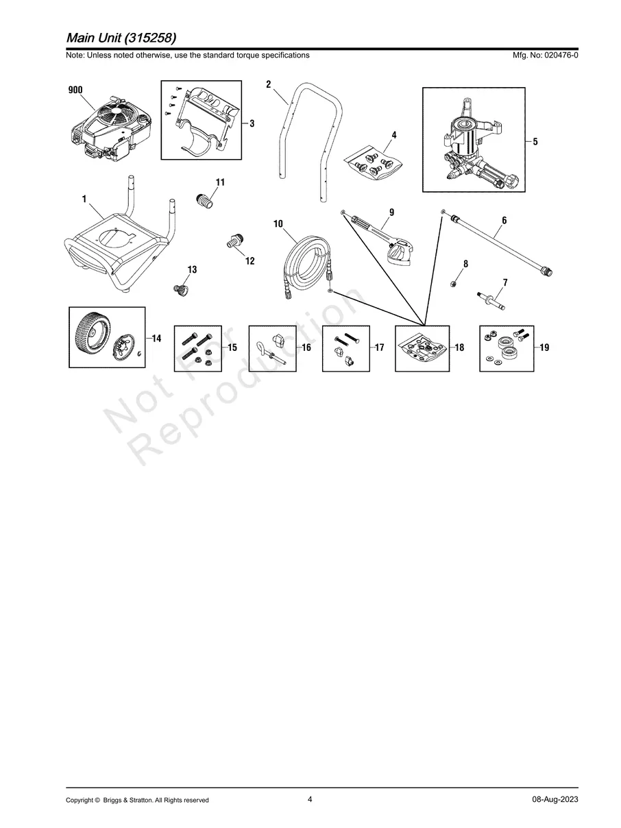 BRIGGS AND STRATTON, 020476-0, IPL.4